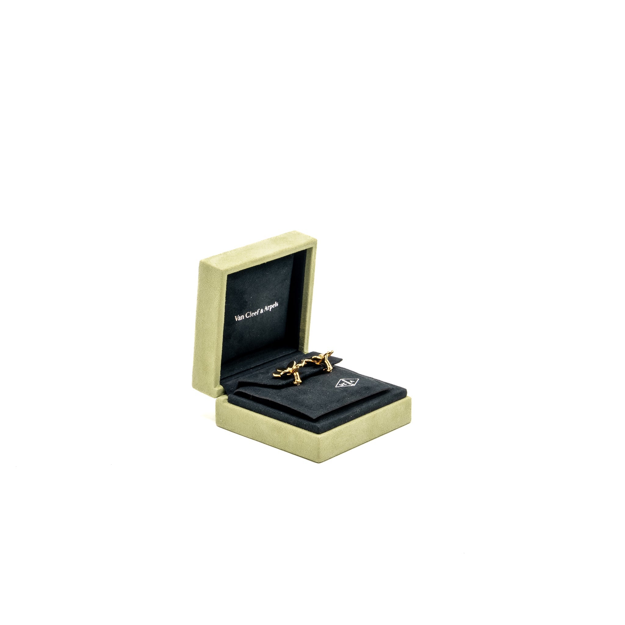 VAN CLEEF & ARPELS FRIVOLE EARRINGS YELLOW GOLD/DIAMONDS
