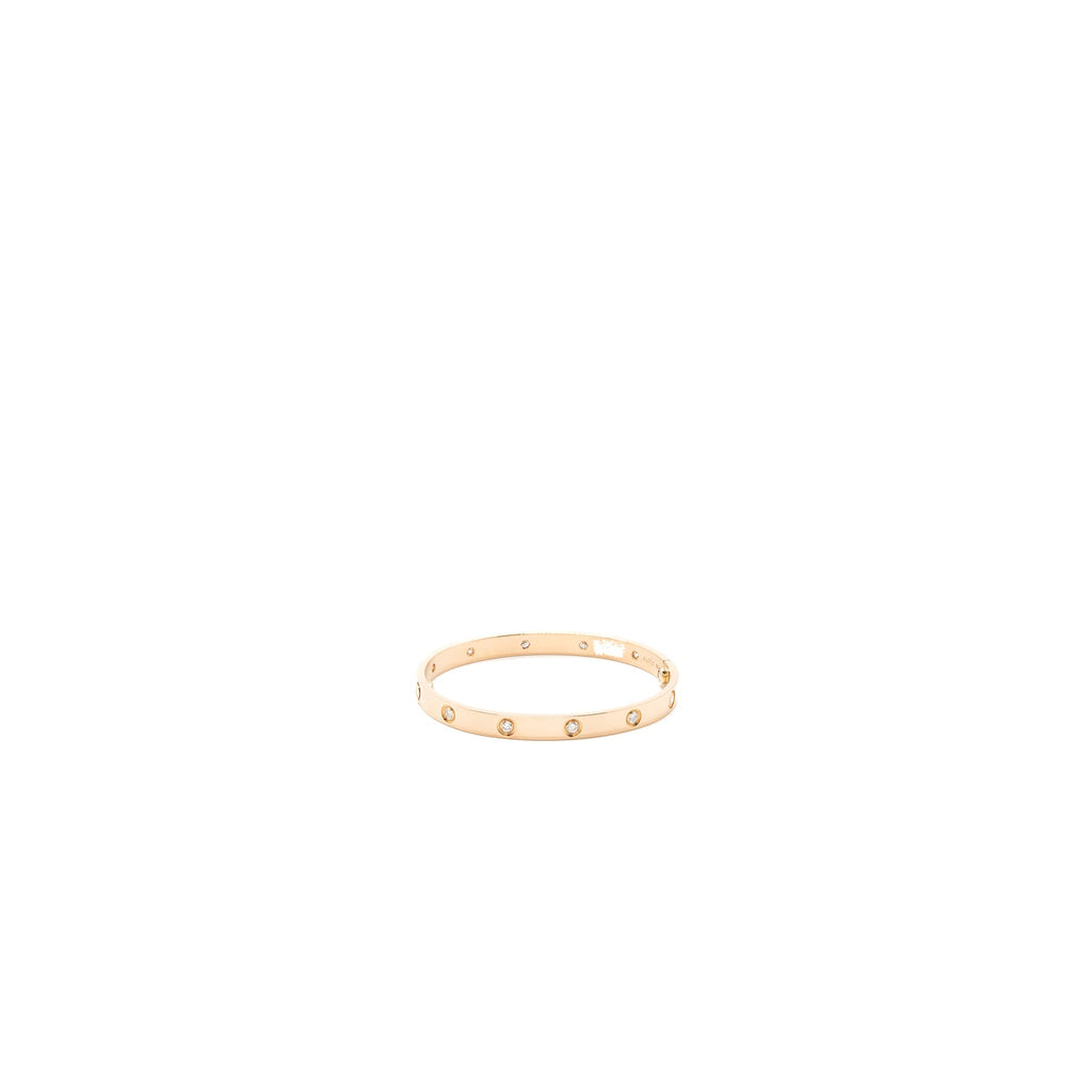 CARTIER LOVE BRACELET ROSE GOLD WITH 10 DIAMONDS