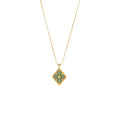 BUCCELLATI OPERA TULLE PENDANT YELLOW GOLD, AMAZONITE