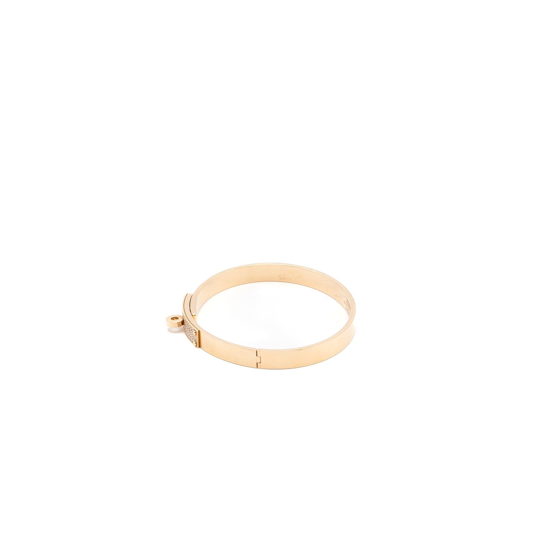HERMES KELLY BRACELET ROSE GOLD WITH DIAMONDS