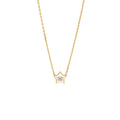 CHANEL STAR CC LOGO NECKLACE CRYSTAL/GOLD TONE