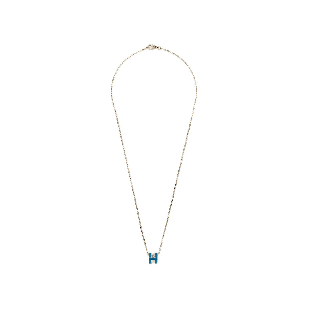 HERMES MINI POP H PENDANT BLUE SHW