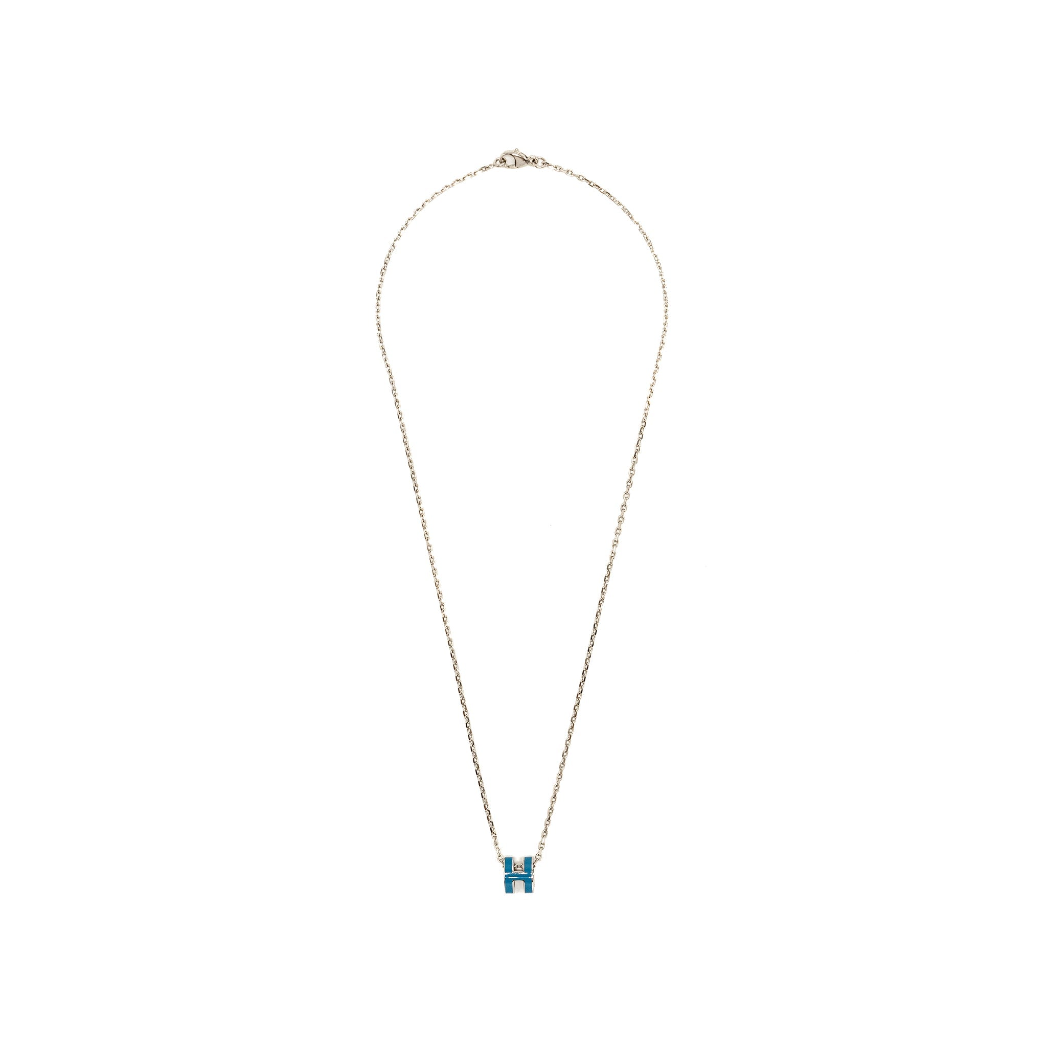 HERMES MINI POP H PENDANT BLUE SHW