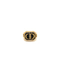 DIOR CD AND STAR RING GOLD TONE