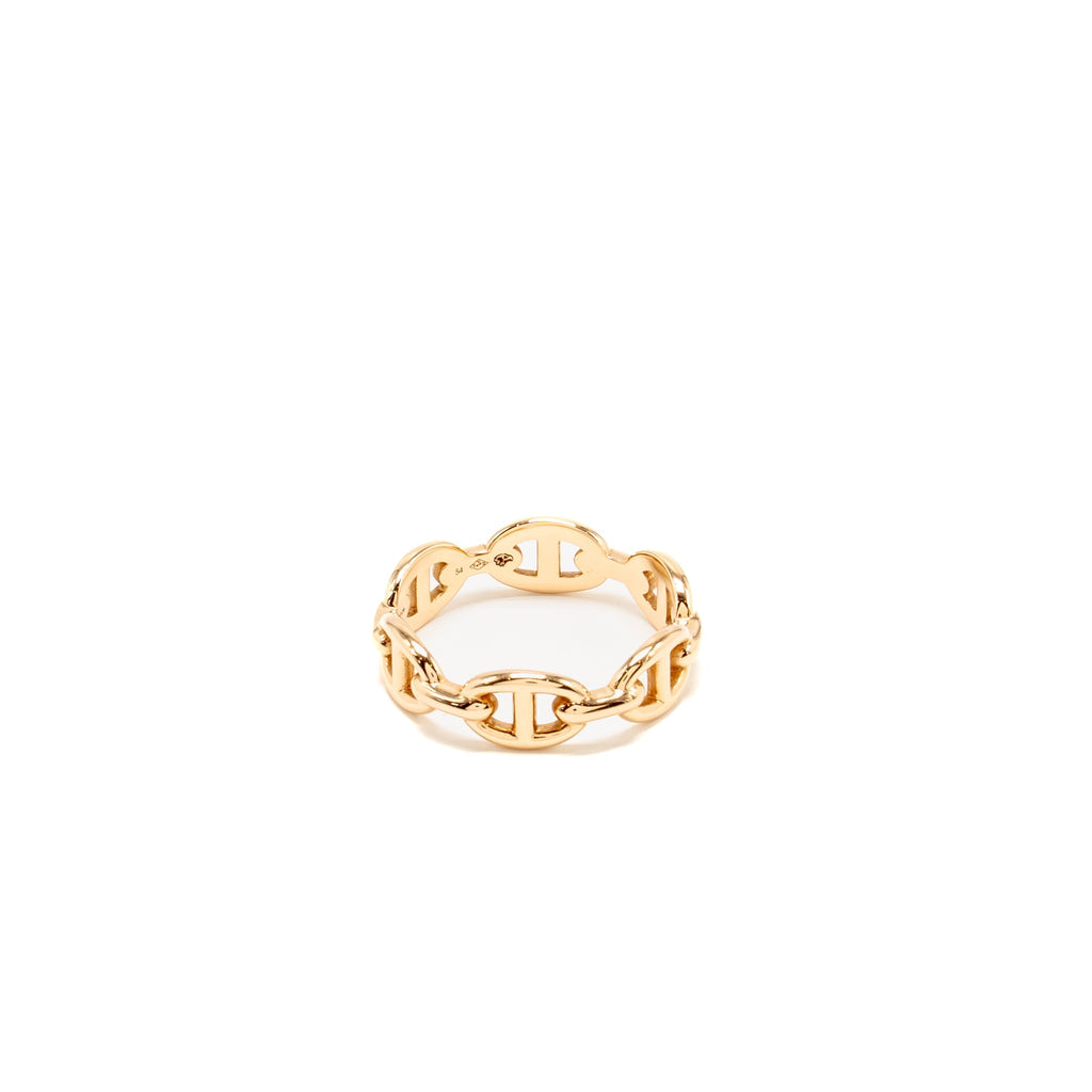 HERMES CHAINE D'ANCRE ENCHAINEE RING ROSE GOLD