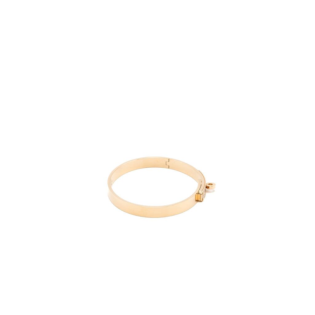 HERMES KELLY BRACELET ROSE GOLD WITH DIAMONDS