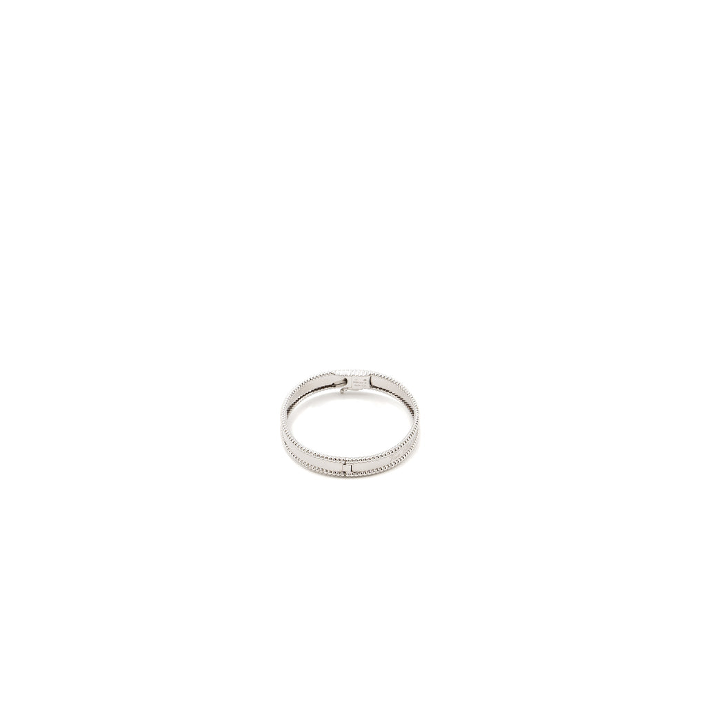 VAN CLEEF AND ARPELS PERLEE SIGNATURE BRACELET 18K WHITE GOLD