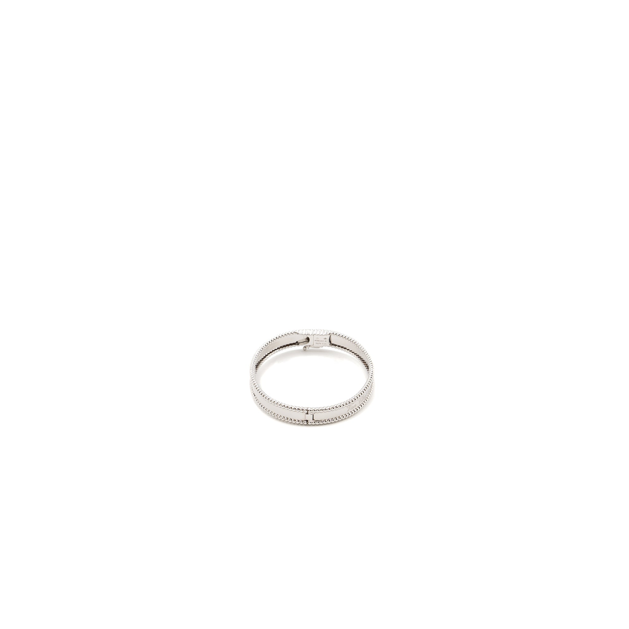 VAN CLEEF AND ARPELS PERLEE SIGNATURE BRACELET 18K WHITE GOLD