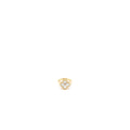 VAN CLEEF & ARPELS VINTAGE ALHAMBRA RING, 18K YELLOW GOLD/WHITE MOTHER OF PEARL/DIAMOND