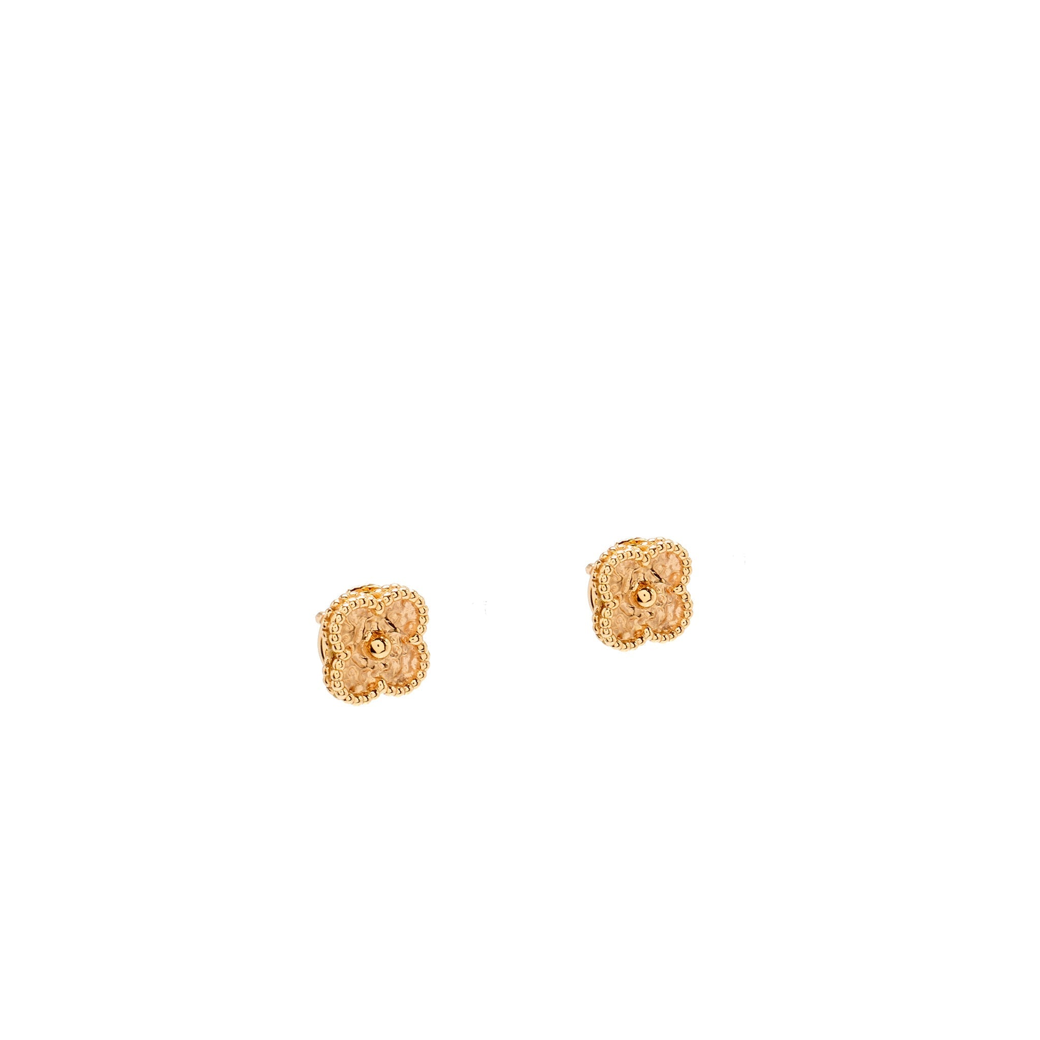 VAN CLEEF & ARPELS SWEET ALHAMBRA EARSTUDS/EARRINGS ROSE GOLD