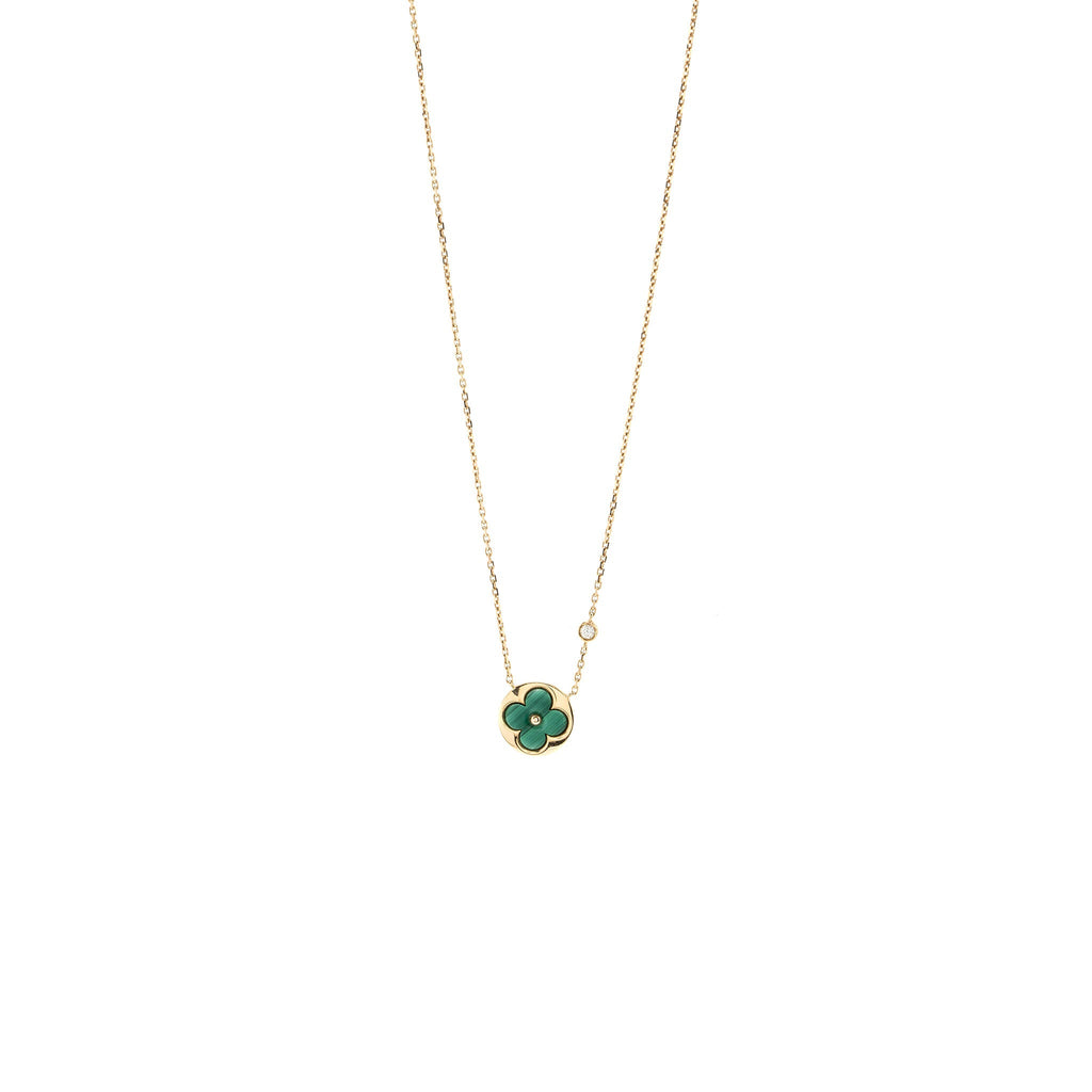 LOUIS VUITTON COLOUR BLOSSOM BB SUN PENDANT, PINK GOLD, MALACHITE, DIAMOND