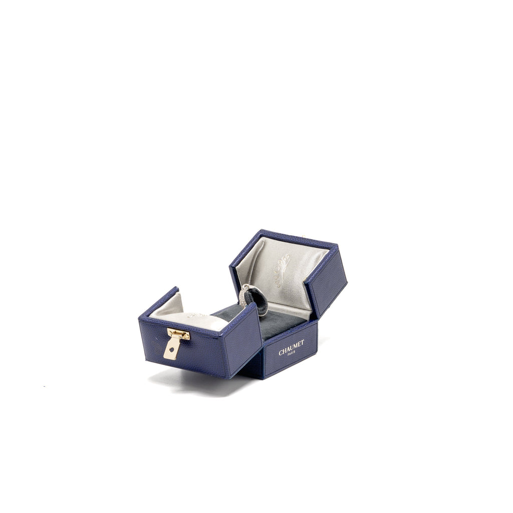 CHAUMET LIENS EVIDENCE WEDDING BAND WHITE GOLD DIAMONDS