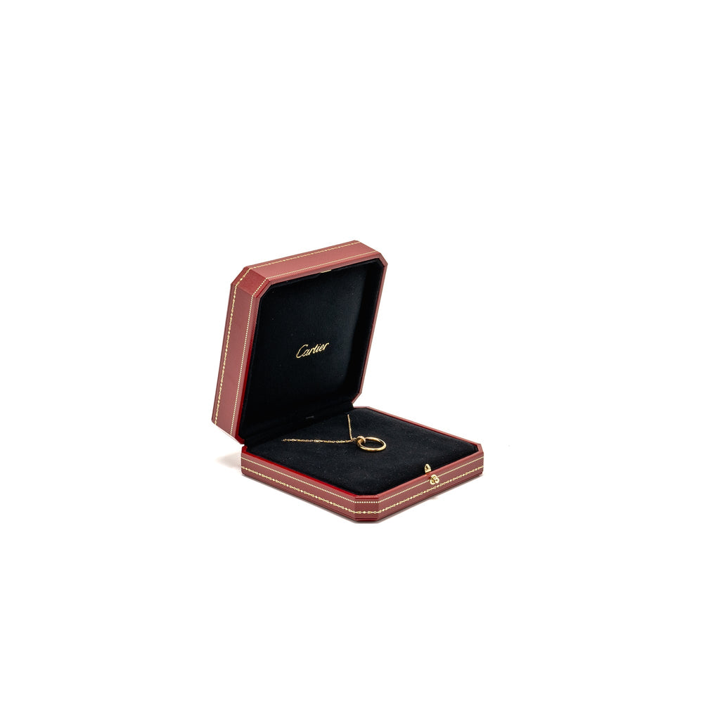 CARTIER JUST UN CLOU NECKLACE WTH DIAMONDS, YELLOW GOLD