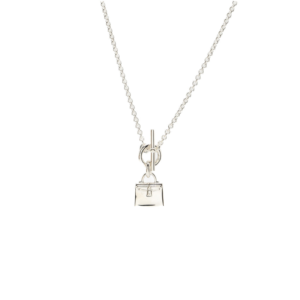 HERMES STERLING SILVER KELLY NECKLACE