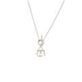 HERMES STERLING SILVER KELLY NECKLACE