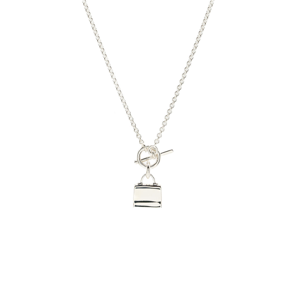 HERMES STERLING SILVER KELLY NECKLACE
