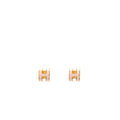 HERMES MINI POP H EARRINGS ROSE DRAGEE RGHW