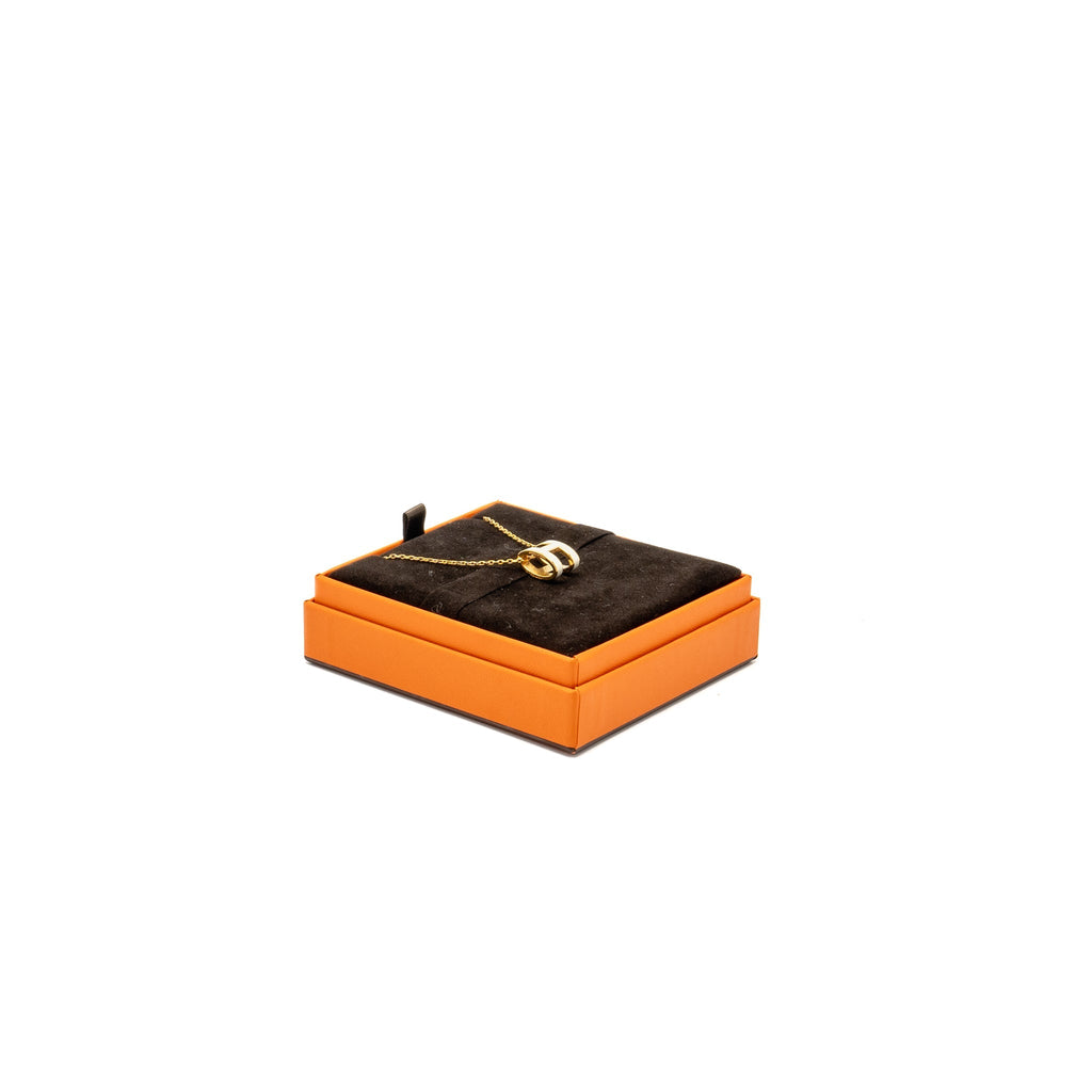 HERMES POP H PENDANT BLANC GHW