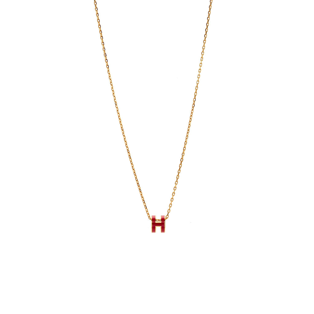 HERMES MINI POP H PENDANT PLOR ROS FRAMBOISE RGHW