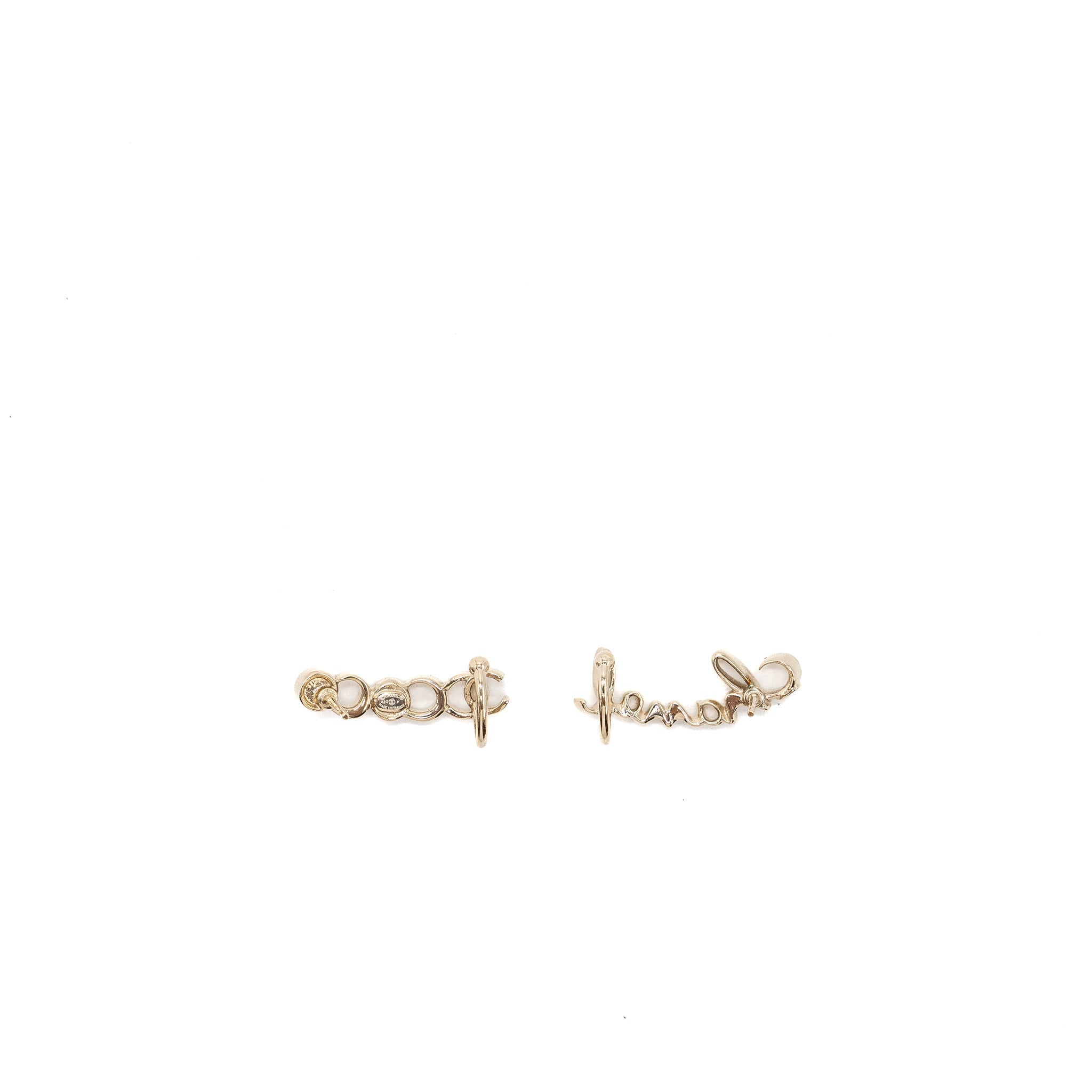 CHANEL COCO/ CHANEL LETTER EARRINGS LGHW