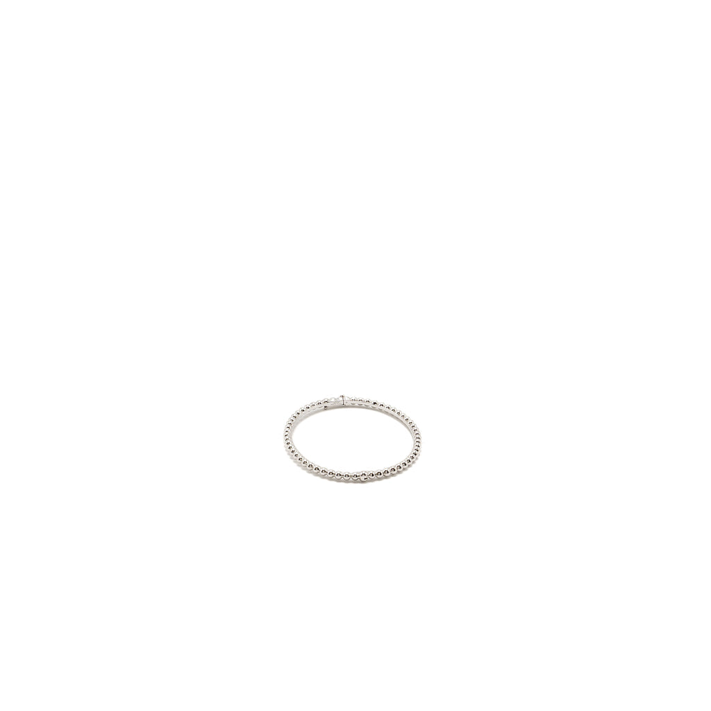 VAN CLEEF AND ARPELS PERLEE PEARLS OF GOLD BRACELET 18K WHITE GOLD