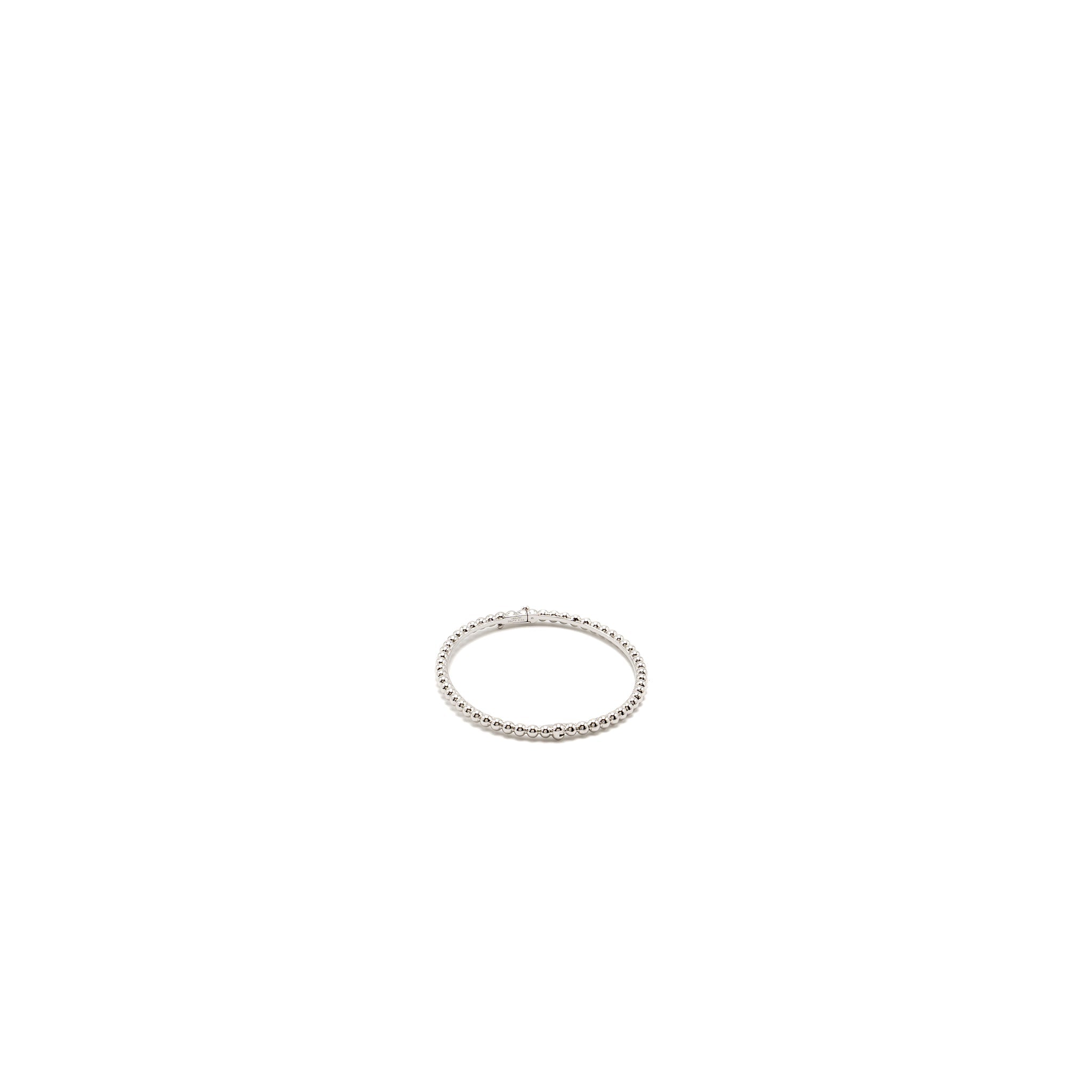 VAN CLEEF AND ARPELS PERLEE PEARLS OF GOLD BRACELET 18K WHITE GOLD