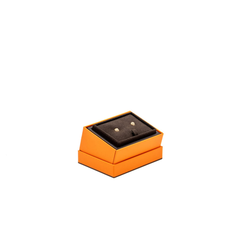 HERMES CLOU D’H EARRINGS ROSE GOLD, DIAMONDS