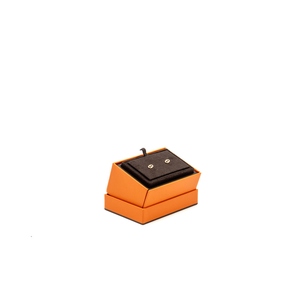 HERMES FARANDOLE EARRINGS ROSE GOLD