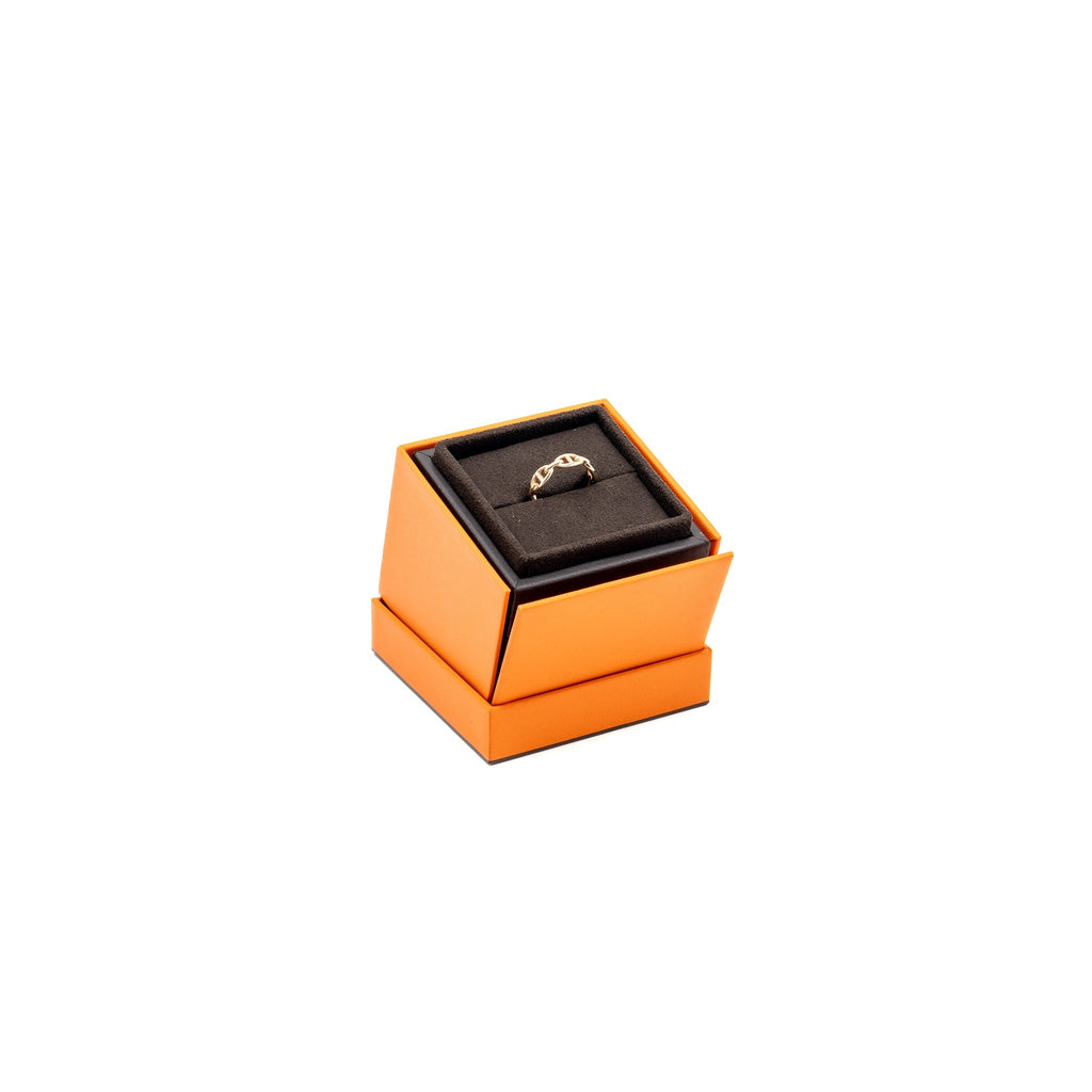 HERMES CHAINE D ANDRE CHAINE D'ANCRE ENCHAINEE RING ROSE GOLD