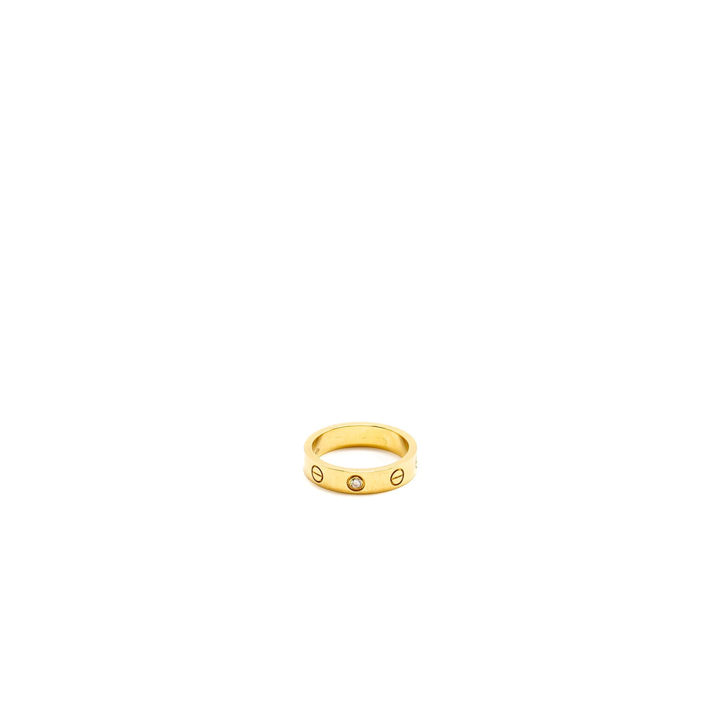 CARTIER LOVE WEDDING BAND YELLOW GOLD, DIAMOND