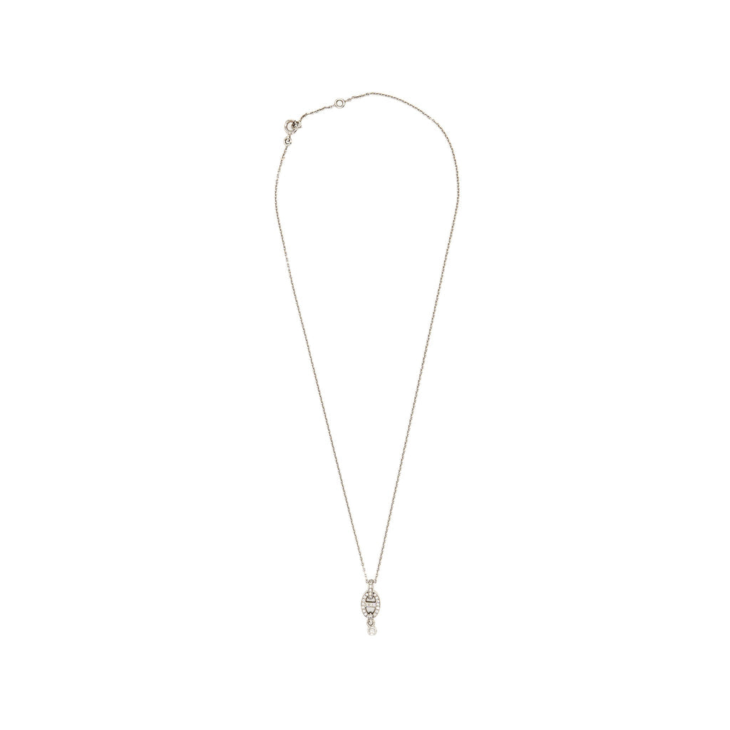 HERMES CHAINE D’ANCRE PENDANT PM WHITE GOLD DIAMONDS