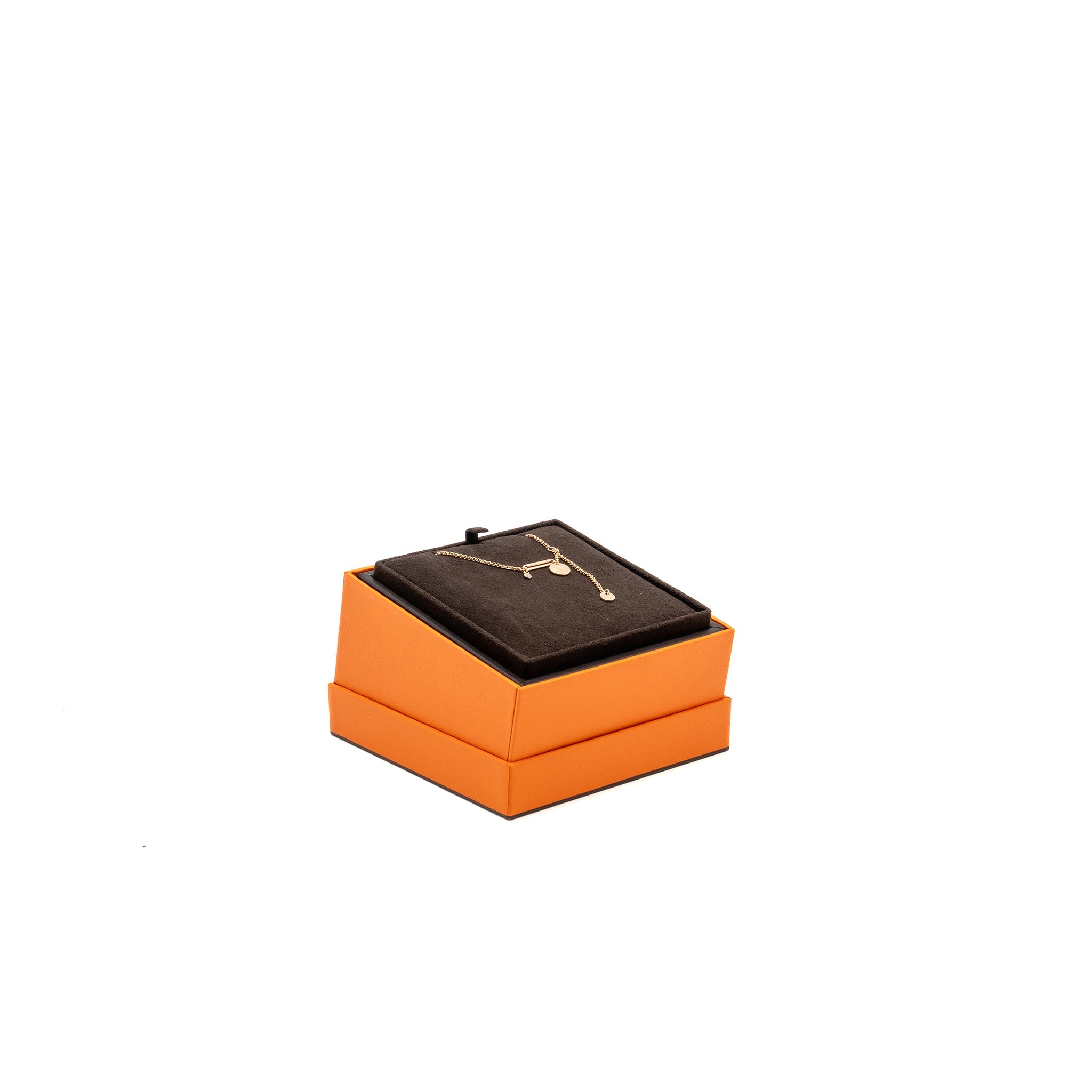 HERMES EX-LIBRIS PENDANT ROSE GOLD/DIAMOND