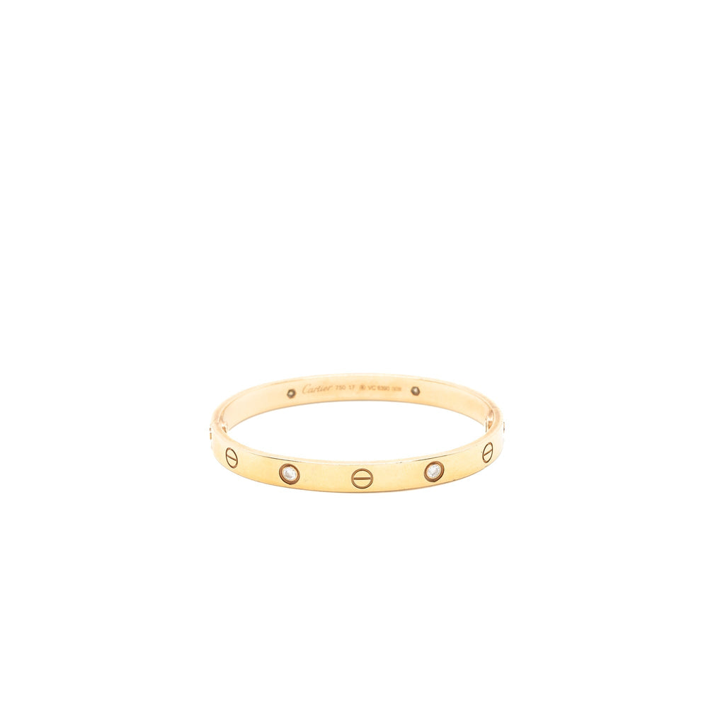 CARTIER LOVE BRACELET FOUR DIAMONDS