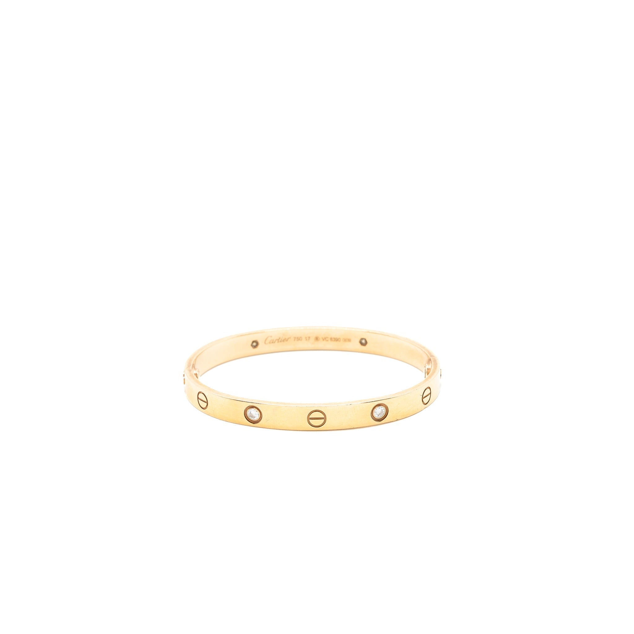 CARTIER LOVE BRACELET FOUR DIAMONDS