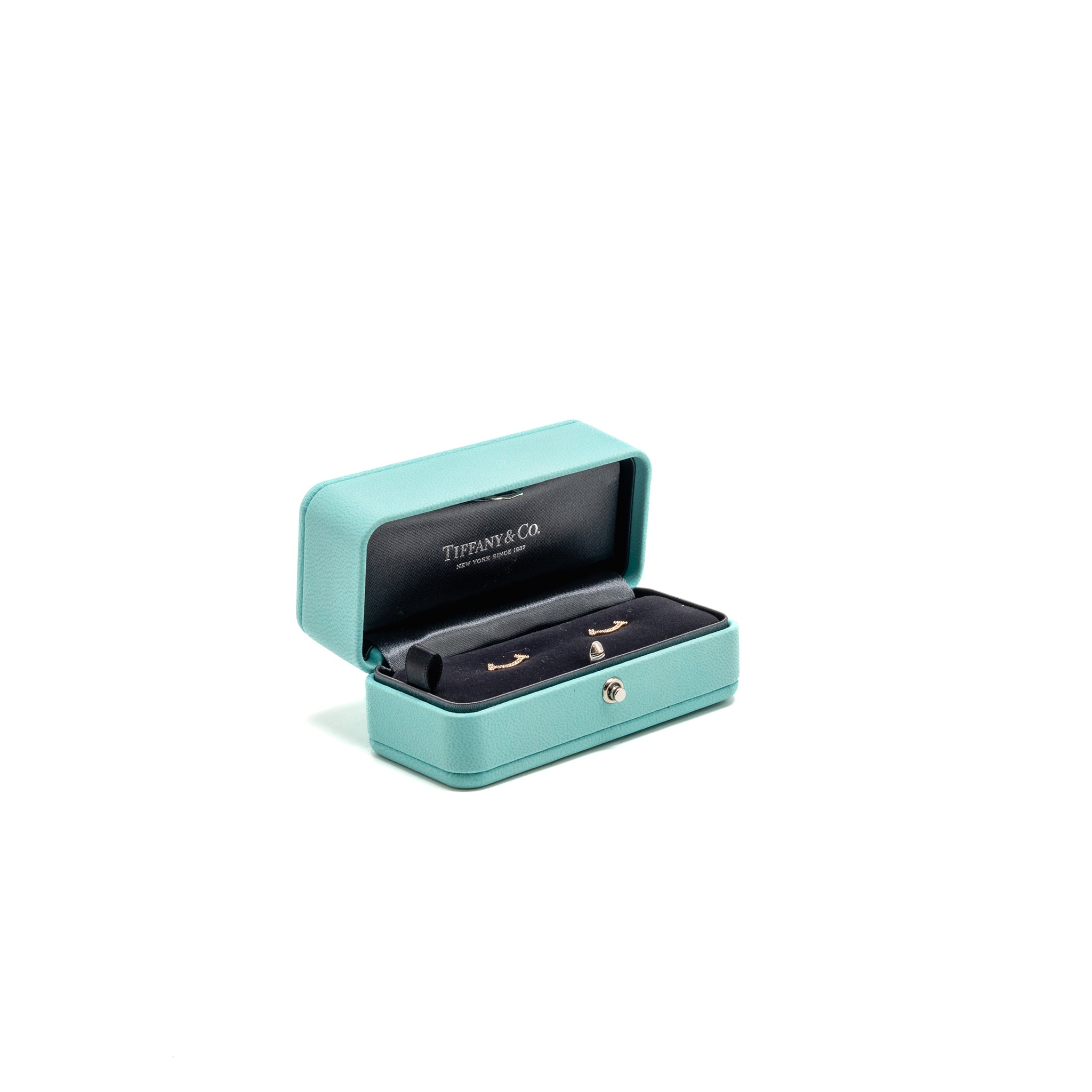 TIFFANY SMILE MINI EARRINGS ROSE GOLD WITH DIAMONDS
