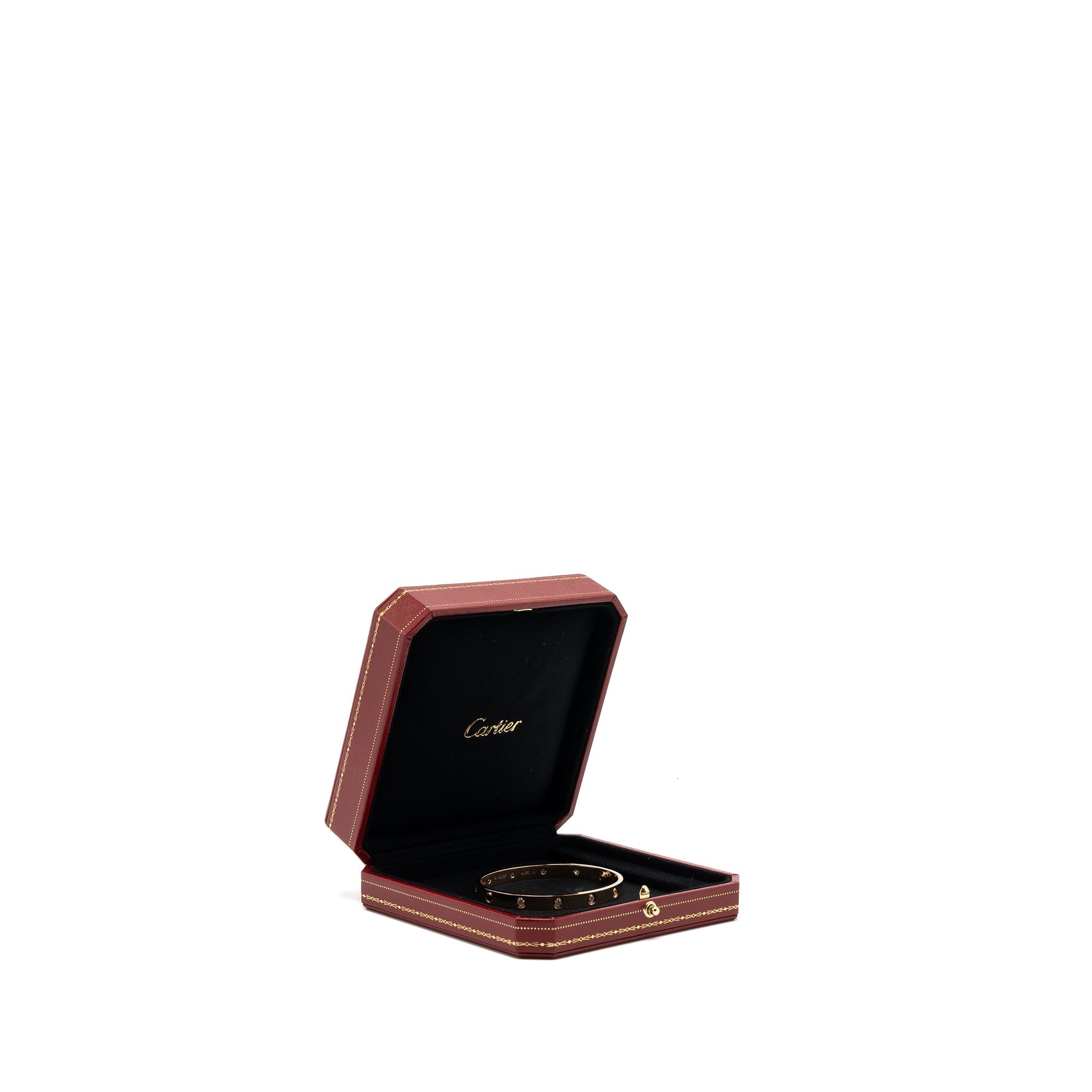 CARTIER LOVE BRACELET ROSE GOLD WITH 10 DIAMONDS