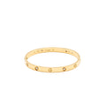 CARTIER LOVE BRACELET CLASSIC MODEL YELLOW GOLD WITH 4 DIAMONDS