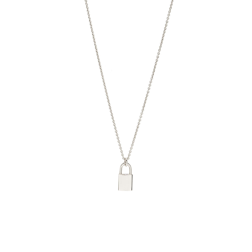 HERMES KELLY CADENAS PENDANT WHITE GOLD DIAMONDS