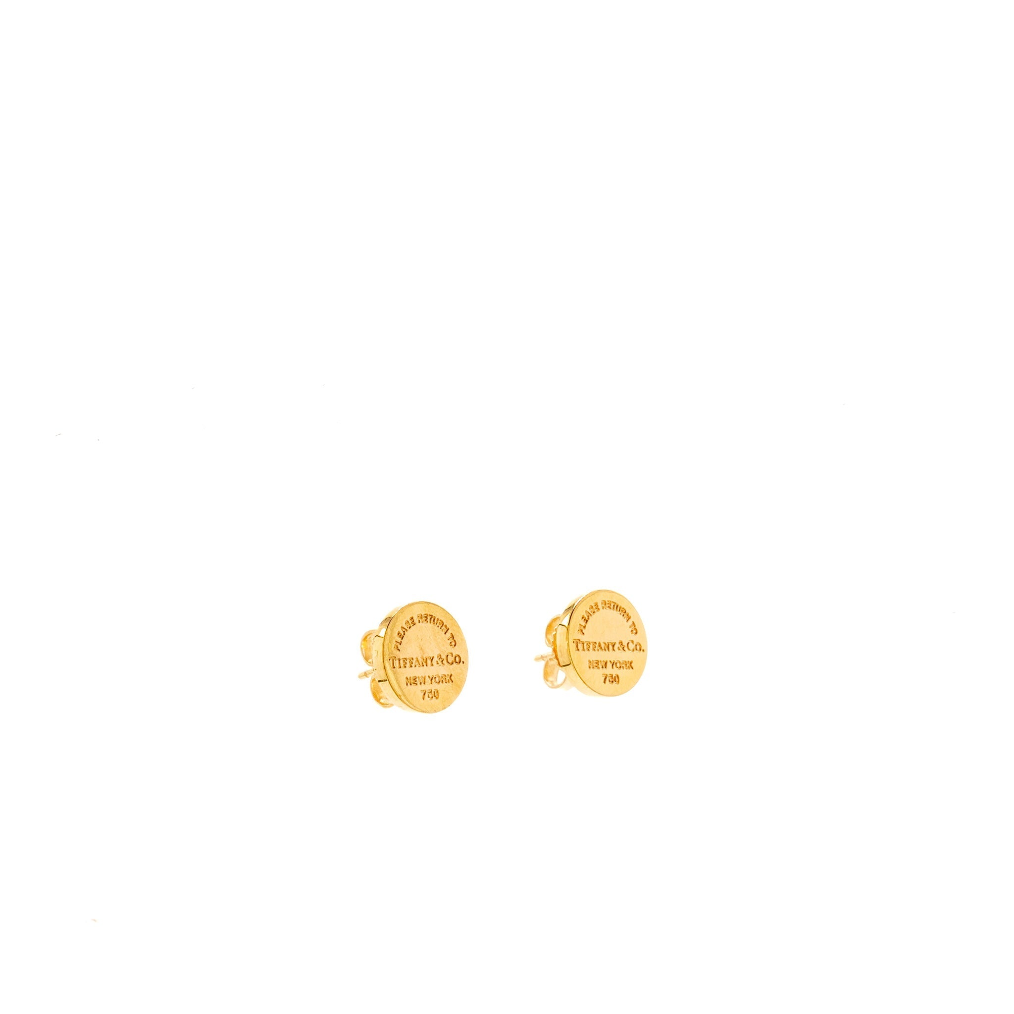 TIFFANY ROUND EARRINGS 18K ROSE GOLD