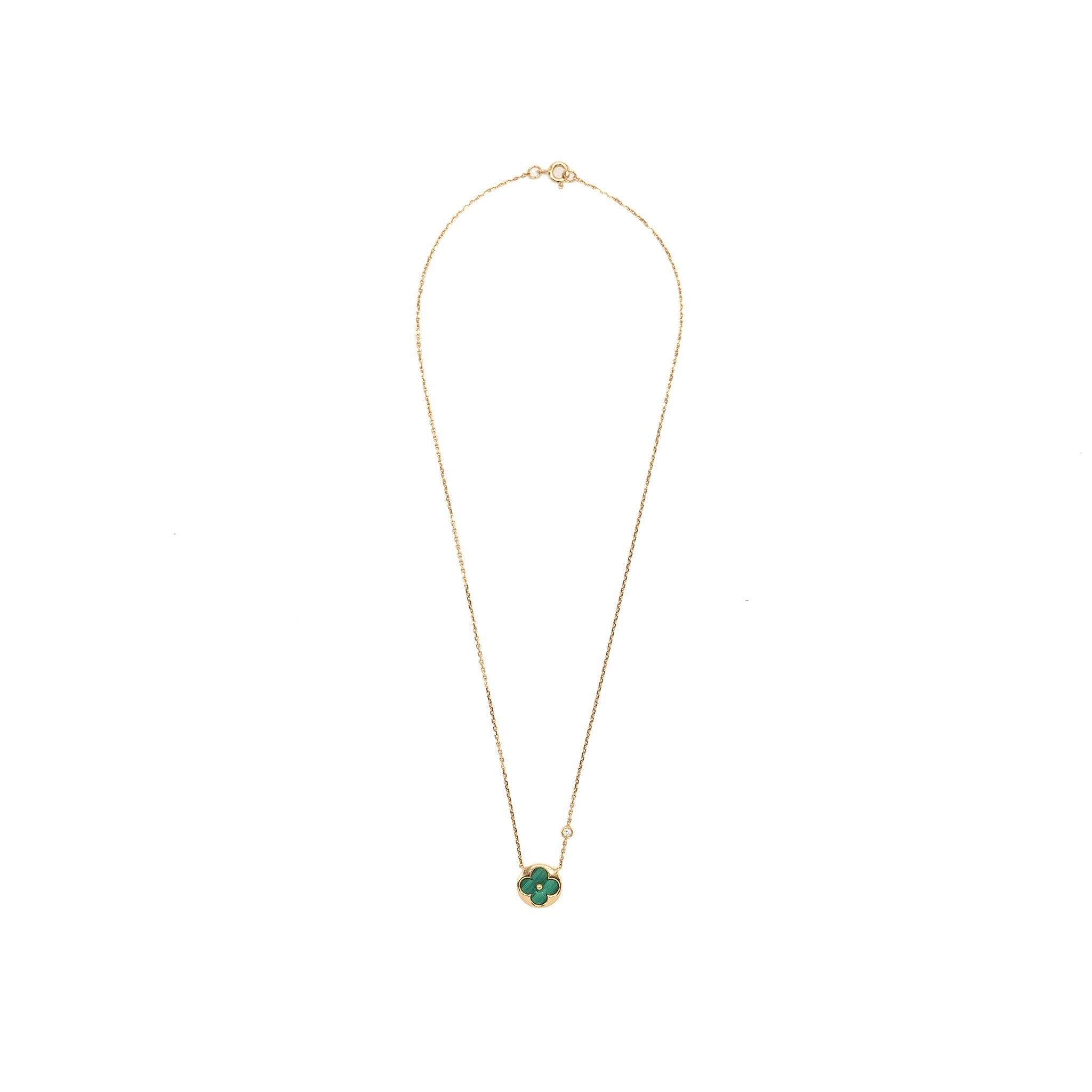LOUIS VUITTON COLOUR BLOSSOM BB SUN PENDANT, PINK GOLD, MALACHITE, DIAMOND