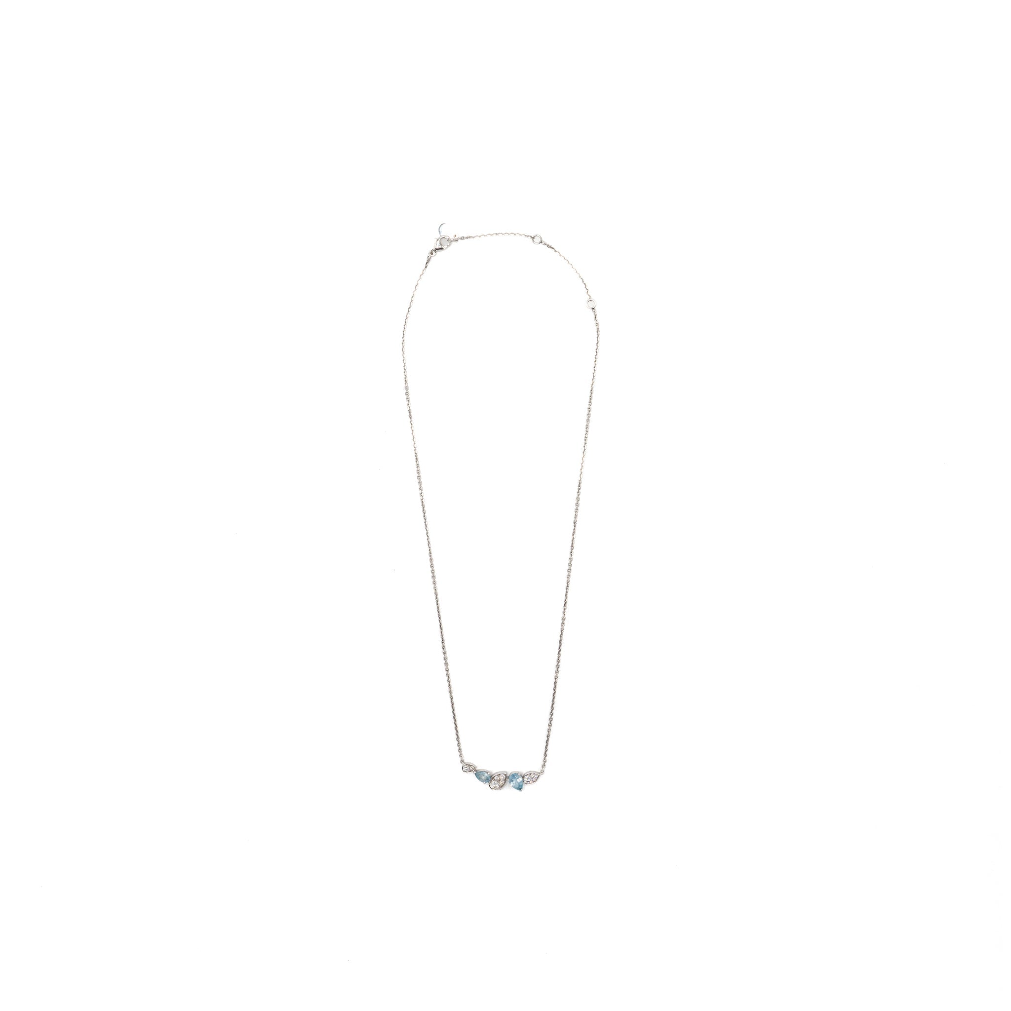 CHAUMET JOSEPHINE RINDE D’AIGRETTE NECKLACE WHITE GOLD / AQUAMARINES / DIAMONDS