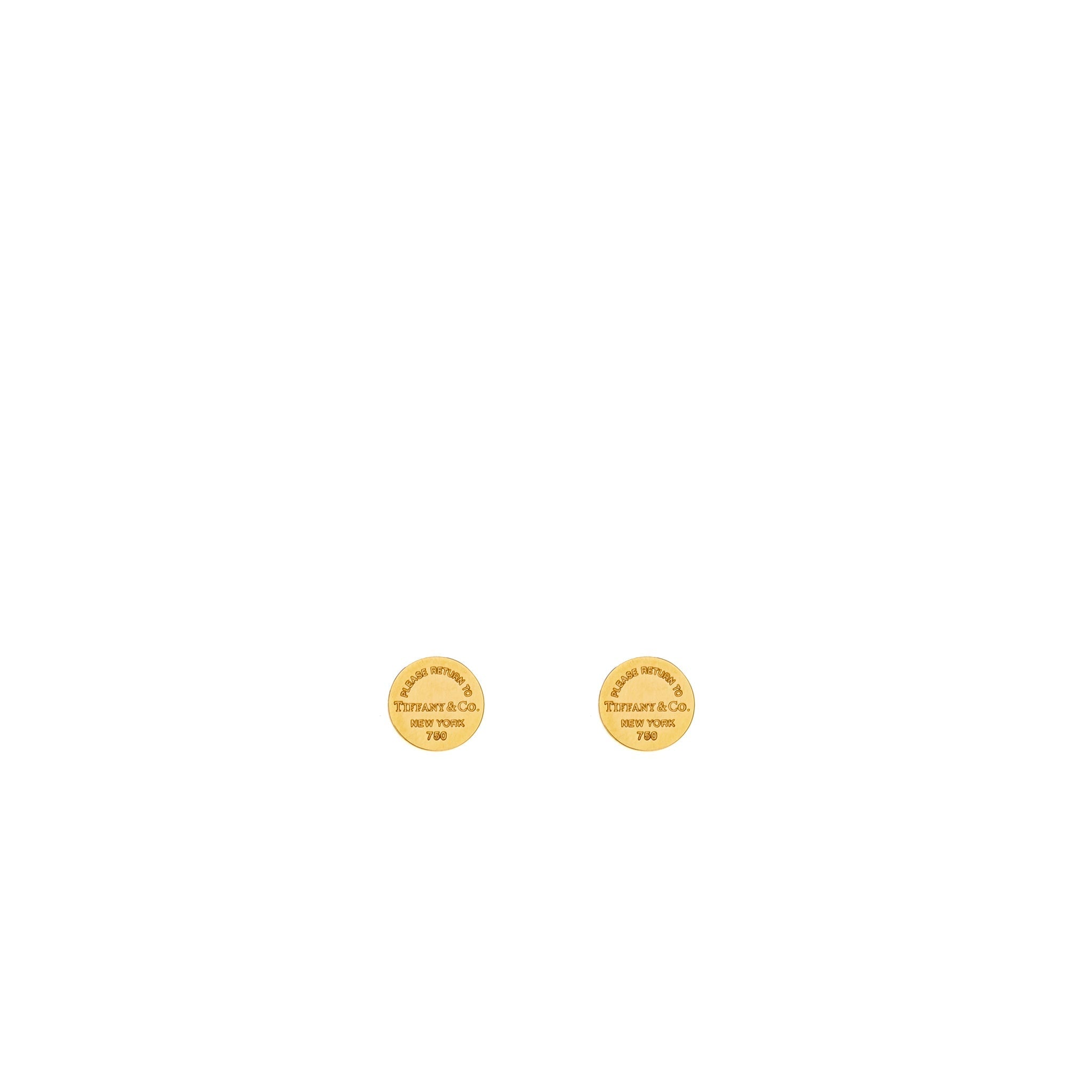TIFFANY ROUND EARRINGS 18K ROSE GOLD