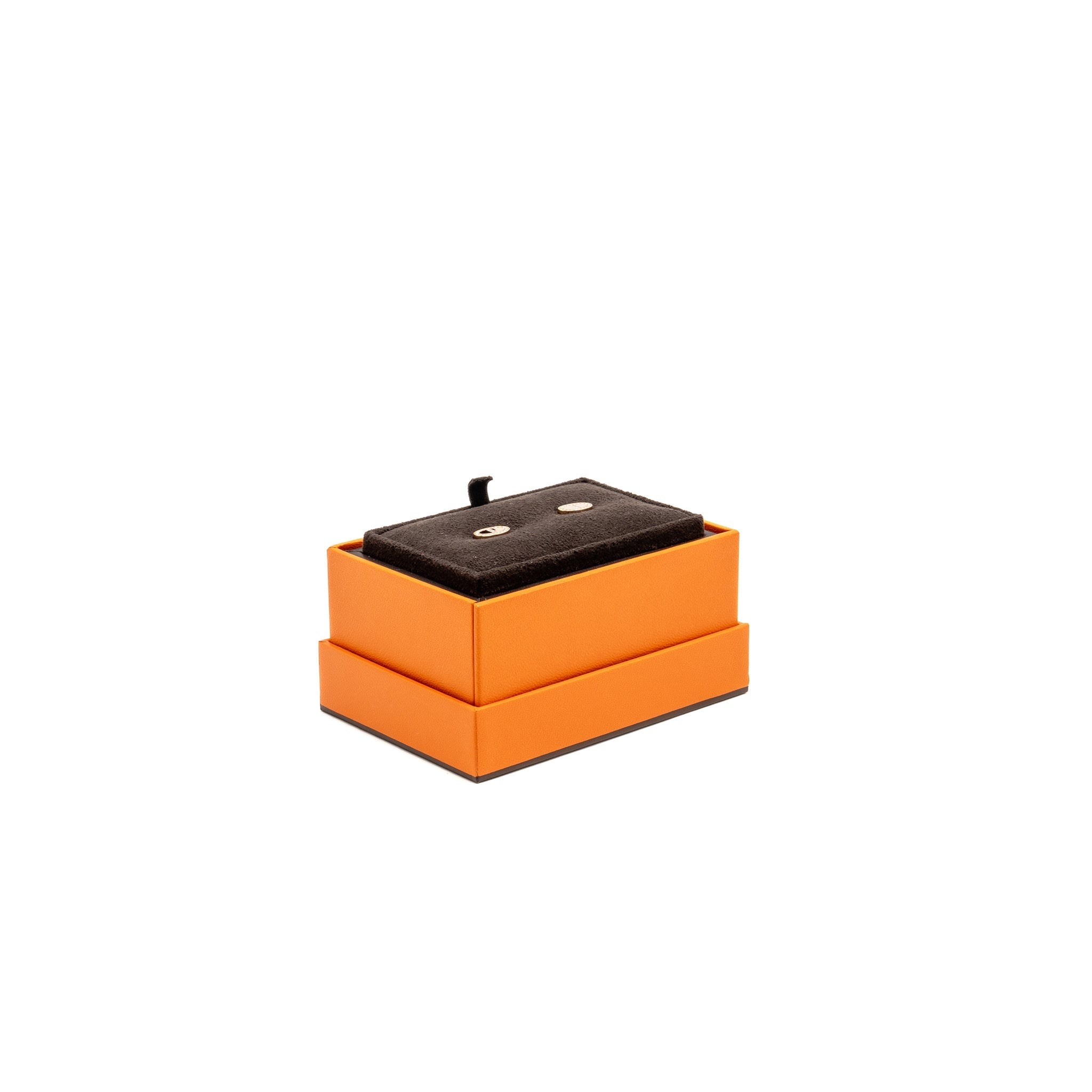 HERMES CHAINE D’ANCRE CONTOUR STUD EARRINGS ROSE GOLD, DIAMONDS