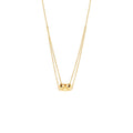 CHANEL COCO CRUSH NECKLACE QUILTED MOTIF YELLOW GOLD