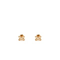 CHAUMET JESUS DE LIENS STUD EARRINGS ROSE GOLD DIAMONDS(SELL IN A SET)