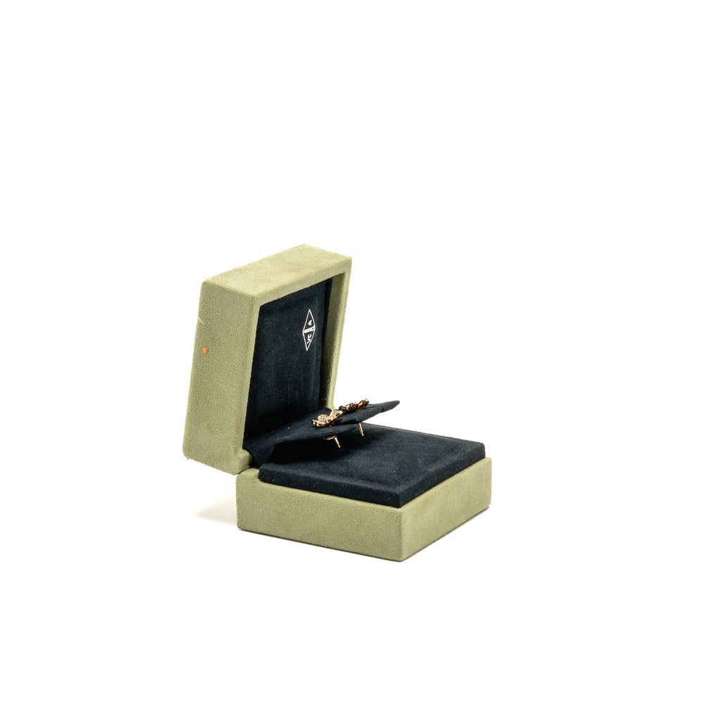 VAN CLEEF & ARPELS FRIVOLE EARRINGS ROSE GOLD/DIAMONDS