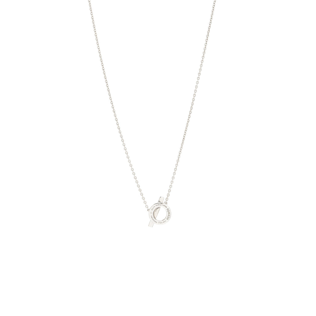 HERMES FINESSE NECKLACE WHITE GOLD DIAMONDS