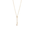 HERMES KELLY CLOCHETTE NECKLACE, SMALL MODEL ROSE GOLD, DIAMONDS