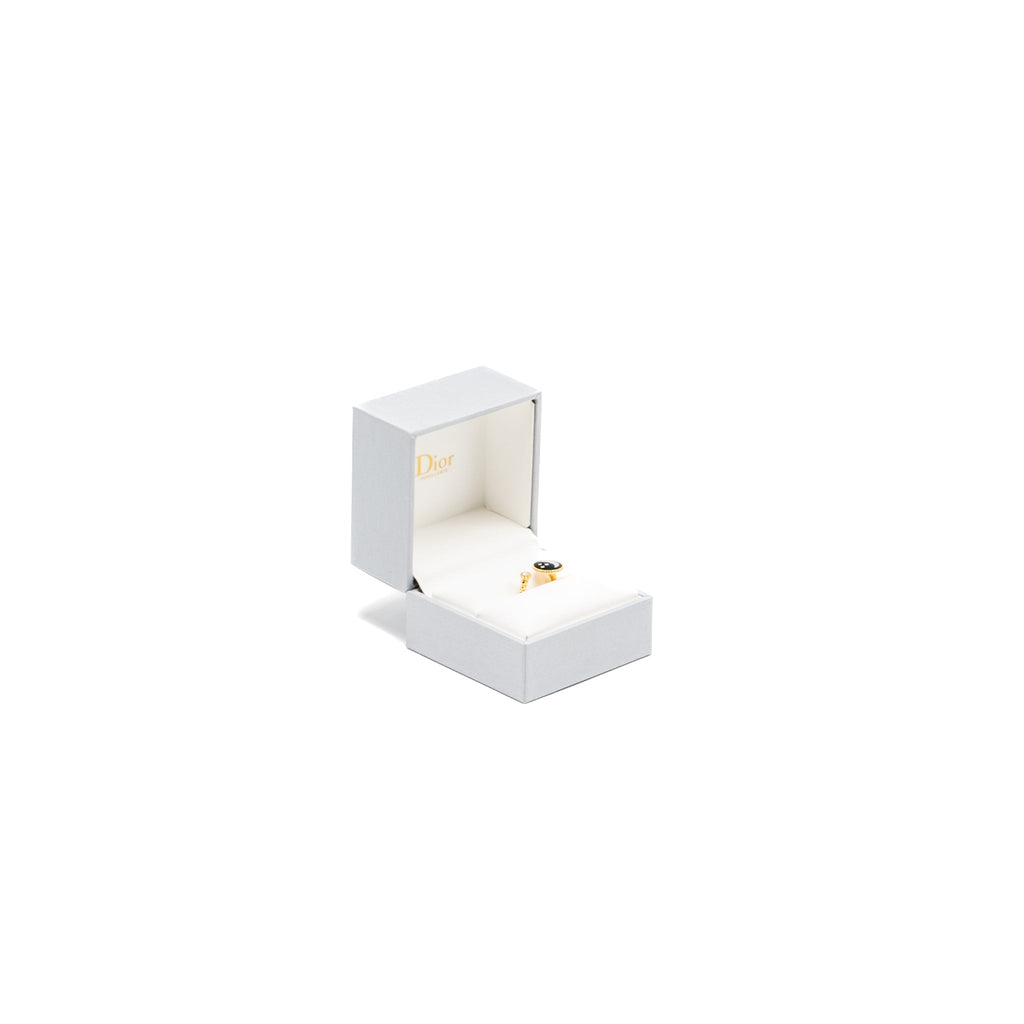 DIOR ROSE CELESTE RING YELLOW/WHITE GOLD/DIAMOND/ONYX/MOTHER OF PEARL
