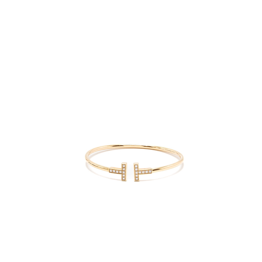 TIFFANY T DIAMOND WIRE BRACELET IN 18K GOLD